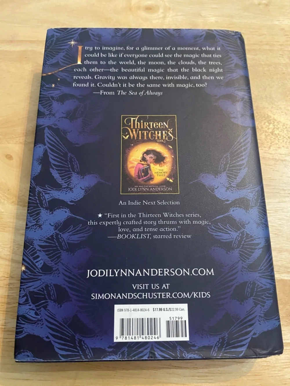 Thirteen Witches: The Sea of Always by Jodi Lynn Anderson Hardcover Book